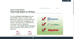 Desktop Screenshot of 30daycreditrepair.info